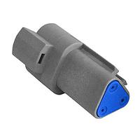 Bulgin PX0113P03GY Connectors 3 Pin F Hsg Gry Rec Conn Y-Type