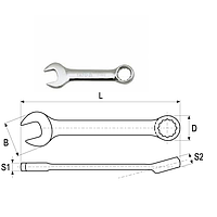 Yato YT-4903 Stubby combination spanner 10mm