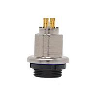 Amphenol Aerospace F2-742629-06Y Contacts 10 AMP Rear Jam Nut Bulkhead Mount Receptacle w/ PC Tails