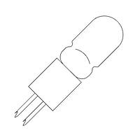 VCC 7715-10PK Lamps Incdscnt 5V T-1 Bi-Pni 115mA
