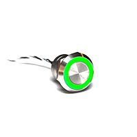 Bulgin MC22MCSGN Capacitive Touch Switches 22mm Norm Clsd SST Grn LED