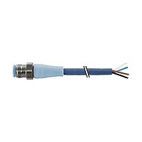 Murrelektronik 7024-12021-3210500 Connectors M12 male 0 with cable F+B PRO, TPE-S 4x0.34 bu UL robot+drag chain 5m