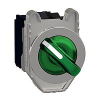 SCHNEIDER XB4FK133B5 Knob Type Selector FLUSH ILL SW GR 3POS 24V 1NO 1NC