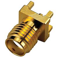 Taoglas PCB.SMAFSTJ.A.HT PCB Connectors SMA Straight PCB Mount, Jack, Gold, 50ohm, Through Hole Pin