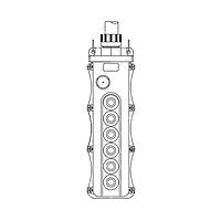 Molex 1301260325 Push Button Pendant 5056 W/(505SW-2) & (2)(505SW-1)