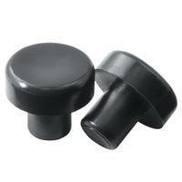 Essentra Components BFSA100A Split Stem Bumpers FLAT HEAD STEM BUMPER:LDPE BLACK