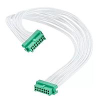 Harwin G125-FC11205F1-0090F1 Double Ended Gecko SL Cable Assembly Female Standard Wire 26 AWG 12 Pos F1