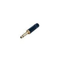 REAN NYS224BG Phone Connectors 1/4" MONO LONG HANDL BLACK/GOLD REAN