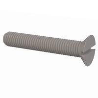 Essentra Components 50M100150H060 Slotted Countersunk 90 Slotted CSK Screw, M10 X 1.5 Thread, 60mm Lg