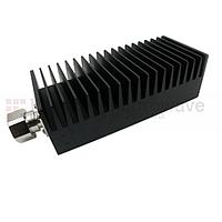 Fairview  SA3D100-20  20 dB Fixed Attenuator 7/16 Male To 7/16 Female Up To 3 GHz Rated To 100 Watts With Black Aluminum Heatsink Body