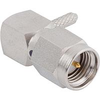 Amphenol SV Microwave M39012/56B3117 Connectors SMA Male Conn, R/A for RG-58 Cable