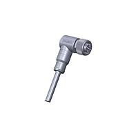 Amphenol LTW MSDS-04BFFM-SR8L05 Sensor Cables / Actuator Cables M12 Circular Metric Connector, D Code, PROFINET, Metal, 4A, 04 pins, Female Connector, Female Contact, Right Angle, Screw Thread, Overmolded, Length 5000mm, IP68 / IP69K