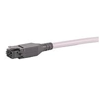 HARTING 33400700201100 Overmolded Cables Han 1A Overmolded 5+PE latch locking, female to flying leads - PVC 10m