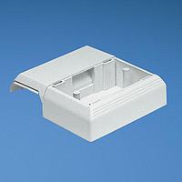 Panduit T45WCWH Power Rated Fitting T-45 Offset Box for Screw-on Faceplates