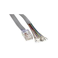 Amphenol Cables on Demand MP-5FRJ45SLPS-001 Ethernet Cables / Networking Cables Flat Cable  (8X8) RJ45 w/Spade Lugs,  1ft