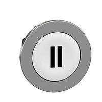 SCHNEIDER ZB4FA136 Pushbutton FLUSH WH CAPS PB HEAD BK MARKED II