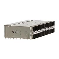 AMP Connectors - TE Connectivity 2340033-6 Cage Assemblies SFP56 STACKED 2X8 RECEPTACLE ASSEMBLY