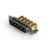 EDAC 629-5W5-250-4NB Mixed Contact D-Sub Connectors Right-angle Power Combo D-Sub Connector