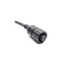 Amphenol Tuchel CA0161B22613012 DC Power Cords Ecomate 7 Position (6 +PE) Circular Molded, Std. Strain relief, Female to Leads, 16AWG, PVC, TC-ER, UL  Flexible Cable Assy, 13 Meter