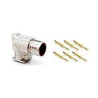 Amphenol SINE Systems MB5RJN0602-KIT Right Angle, Rotatable 6 Pos male pins Large flange