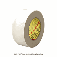 3M 3M.08.361 Tape, 361 Glass Cloth, w50mm×L54.8m