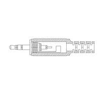 Kobiconn 171-PA2812-EX Phone Connectors 2.5x11mm Stereo Plug Hex cap assembly