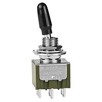 NKK Switches M2022SS1W01-BA Toggle Switches OnNoneOn .413 BAT.35 BSHNG SOLDER BLK CA