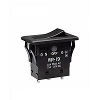 NKK Switches WR19AS Rocker Switches ON-OFF(ON)IVORY SLDR LUG ENVRNMENT SEALED