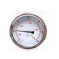 Sterling Sensors IGBIMC6MM1001260 Dial Thermometer (Bimetal 100mm) (Centre back entry 6x100mm stem, 100mm, 0~+120°C)