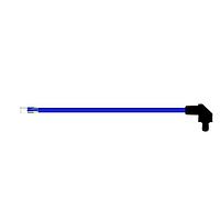 BIVAR SZR4-10.00-F5P-6 Flexible Light Pipes with LEDs 10 Inch, Blue Fiber, Clear Lens