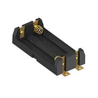 Keystone Electronics 1090 Tray AA dual holder w/ coil Spring SMT