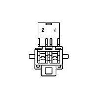 Raychem - TE Connectivity 365057-3 Housings 2P TAB HSG BLK