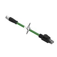Molex 1201080294 Ethernet Cables / Networking Cables M12-4P(D)-MM ST/RJ45 70M-PUR