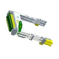 Amphenol FCI 73408-003LF Headers and Ejectors Assembly, Bottom Mount, D/D(136Pins), VTB, 3.3V, 2.2mm s/o, Right Push Rod Eject(Lower Deck) and Right Push Rod Eject(Upper Deck)