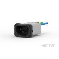 Corcom - TE Connectivity 3EJMS8 Inlets 3A SNAP IN MOUNT WIRE LEADS