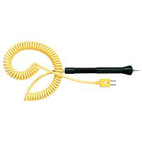 OMEGA 88310K Handheld Thermocouple Probe with Short Penetration Tip (Thermocouple, K, 162 °C, Surface Probe)