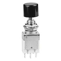 NKK Switches EB2011-CA Sealed SPDT ON-(ON) BLK CAP