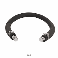 SciLab SL.Tub7021.A01 Best Insulatedly & Flexible Stainless-steel Circulation Hose, Id Φ17mm, L1m, 360℃, without connector