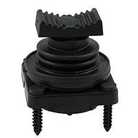 OTTO HTL2-711111CC12 Linear Hall Effect Finger Joystick Long Concave Bttn 0.970in SQ. Black