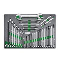 TOPTUL GED3701 Combination, Double Open End & Double Ring Wrench Set (37 pcs)