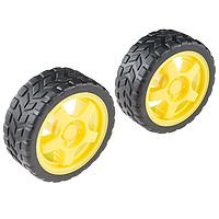 SparkFun ROB-13259 Educational Robotic Kits Wheel - 65mm (Rubber Tire, Pair)