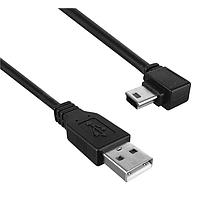 Qualtek Electronics 3021104-06 USB 2.0 USB 2.0 A Male to USB 2.0 Mini B Male Down Angled, 6FT length, 480Mbps, White Color