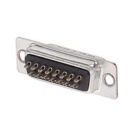 Amphenol CONEC DLS2XS1AD01X Receptacle 15P SOCKET THRU-HOLE SLDR CUP ST PANEL M